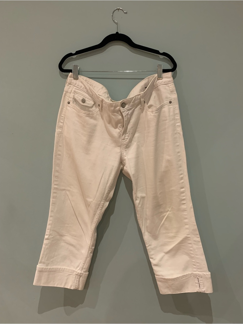 Banana Republic White Denim Crop